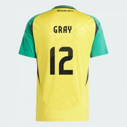 Gray #12 Fotbalové Dresy Jamajka Copa America 2024 Domácí Dres Mužské