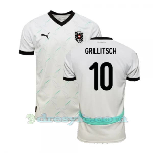 Grillitsch #10 Fotbalové Dresy Rakousko Mistrovství Evropy 2024 Venkovní Dres Mužské
