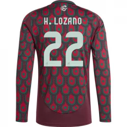 H. Lozano #22 Fotbalové Dresy Mexiko Copa America 2024 Domácí Dres Mužské Dlouhý Rukáv