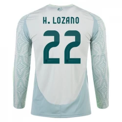 H. Lozano #22 Fotbalové Dresy Mexiko Copa America 2024 Venkovní Dres Mužské Dlouhý Rukáv