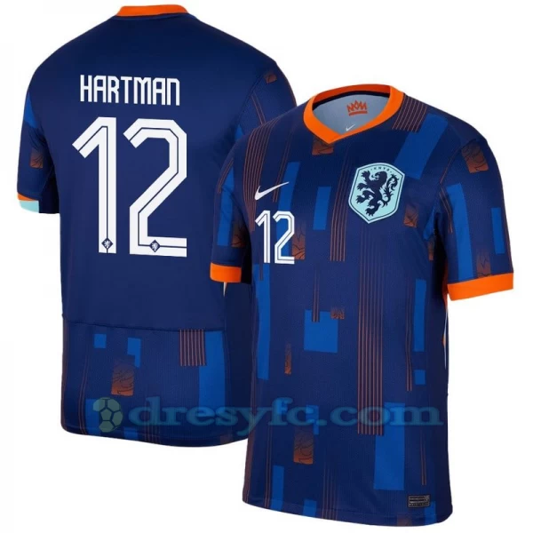 Hartman #12 Fotbalové Dresy Holandsko Mistrovství Evropy 2024 Venkovní Dres Mužské