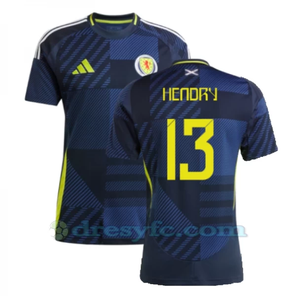 Hendry #13 Fotbalové Dresy Skotsko Mistrovství Evropy 2024 Domácí Dres Mužské