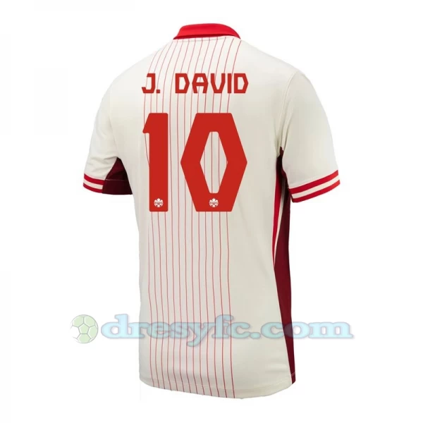 J. David #10 Fotbalové Dresy Kanada Copa America 2024 Venkovní Dres Mužské