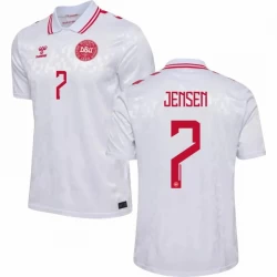 Jensen #7 Fotbalové Dresy Dánsko Mistrovství Evropy 2024 Venkovní Dres Mužské