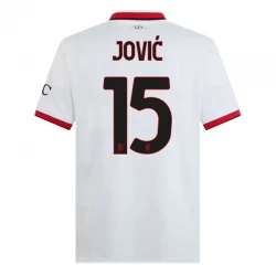 Jovic #15 Fotbalové Dresy AC Milan 2024-25 Venkovní Dres Mužské