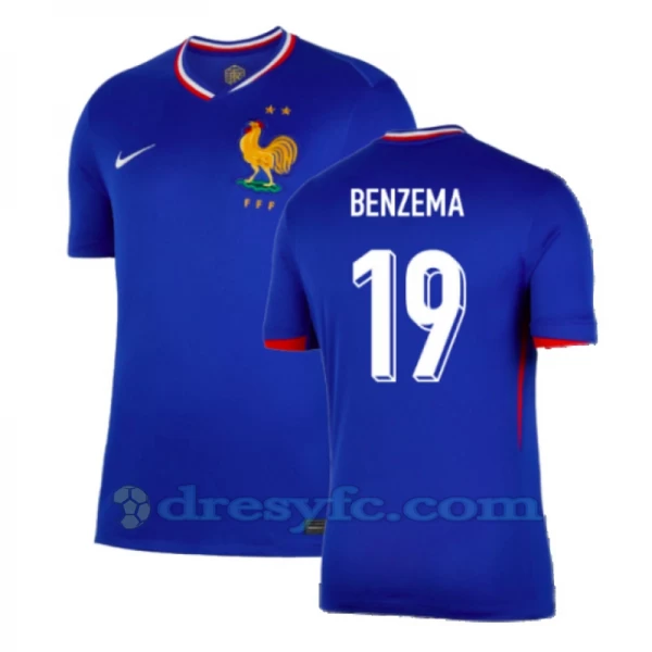 Karim Benzema #19 Fotbalové Dresy Francie Mistrovství Evropy 2024 Domácí Dres Mužské