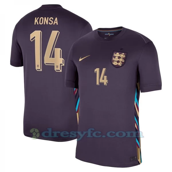 Konsa #14 Fotbalové Dresy Anglie Mistrovství Evropy 2024 Venkovní Dres Mužské
