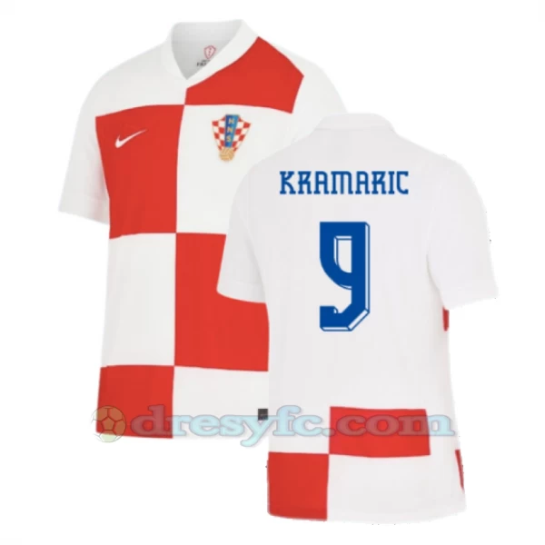 Kramaric #9 Fotbalové Dresy Chorvatsko Mistrovství Evropy 2024 Domácí Dres Mužské
