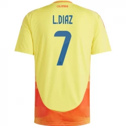 L. Diaz #7 Fotbalové Dresy Kolumbie Copa America 2024 Domácí Dres Mužské