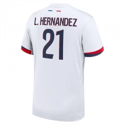L.Hernandez #21 Fotbalové Dresy Paris Saint-Germain PSG 2024-25 Venkovní Dres Mužské