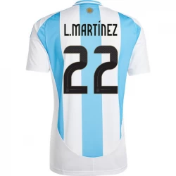 L. Martinez #22 Fotbalové Dresy Argentina Copa America 2024 Domácí Dres Mužské
