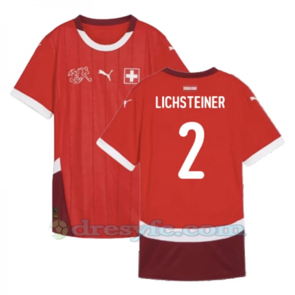 Lichsteiner #2 Fotbalové Dresy Švýcarsko Mistrovství Evropy 2024 Domácí Dres Mužské