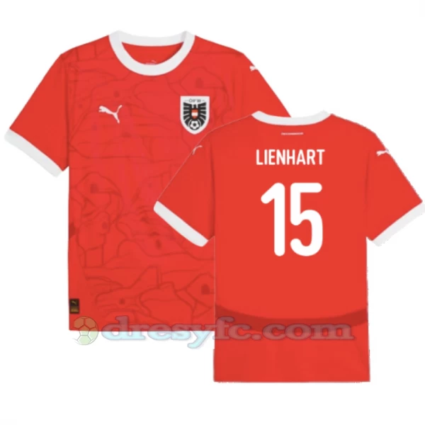 Lienhart #15 Fotbalové Dresy Rakousko Mistrovství Evropy 2024 Domácí Dres Mužské