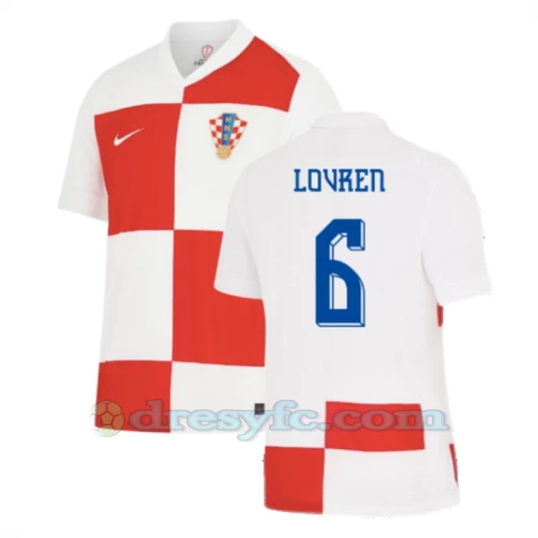 Lovren #6 Fotbalové Dresy Chorvatsko Mistrovství Evropy 2024 Domácí Dres Mužské