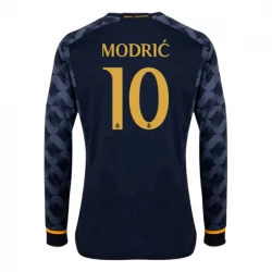 Luka Modrić #10 Fotbalové Dresy Real Madrid 2023-24 Venkovní Dres Mužské Dlouhý Rukáv