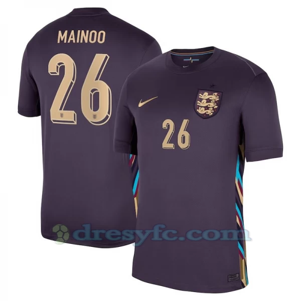 Mainoo #26 Fotbalové Dresy Anglie Mistrovství Evropy 2024 Venkovní Dres Mužské