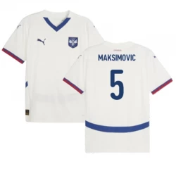 Maksimovic #5 Fotbalové Dresy Srbsko Mistrovství Evropy 2024 Venkovní Dres Mužské