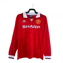 Manchester United Retro Dres 1992-94 Domácí Mužské Dlouhý Rukáv