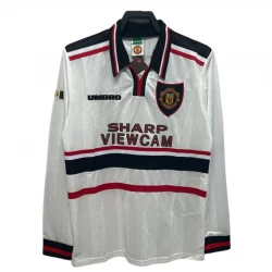 Manchester United Retro Dres 1998-99 Venkovní Mužské Dlouhý Rukáv