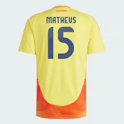 Matheus #15 Fotbalové Dresy Kolumbie Copa America 2024 Domácí Dres Mužské