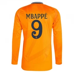 Mbappe #9 Fotbalové Dresy Real Madrid 2024-25 Venkovní Dres Mužské Dlouhý Rukáv