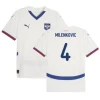 Milenkovic #4 Fotbalové Dresy Srbsko Mistrovství Evropy 2024 Venkovní Dres Mužské