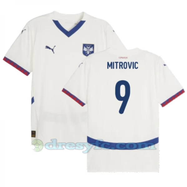 Mitrovic #9 Fotbalové Dresy Srbsko Mistrovství Evropy 2024 Venkovní Dres Mužské