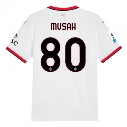 Musah #80 Fotbalové Dresy AC Milan 2024-25 Venkovní Dres Mužské