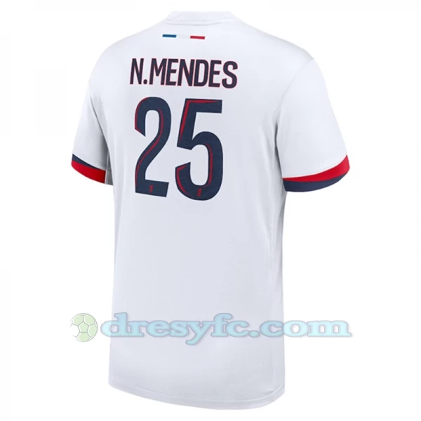 N.Mendes #25 Fotbalové Dresy Paris Saint-Germain PSG 2024-25 Venkovní Dres Mužské