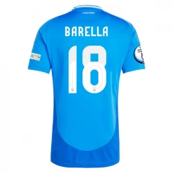 Nicolo Barella #18 Fotbalové Dresy Itálie Mistrovství Evropy 2024 Domácí Dres Mužské