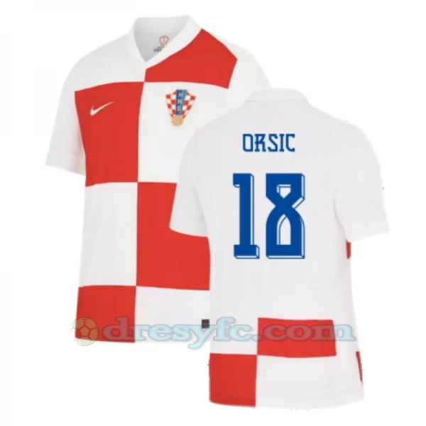 Orsic #18 Fotbalové Dresy Chorvatsko Mistrovství Evropy 2024 Domácí Dres Mužské