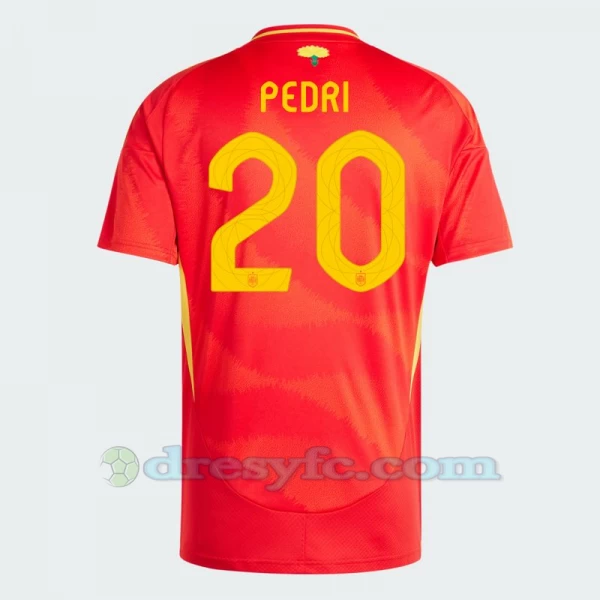 Pedri #20 Fotbalové Dresy Španělsko Mistrovství Evropy 2024 Domácí Dres Mužské