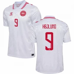Rasmus Højlund #9 Fotbalové Dresy Dánsko Mistrovství Evropy 2024 Venkovní Dres Mužské