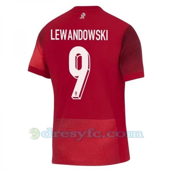 Robert Lewandowski #9 Fotbalové Dresy Polsko Mistrovství Evropy 2024 Venkovní Dres Mužské