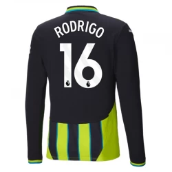 Rodrigo #16 Fotbalové Dresy Manchester City 2024-25 Venkovní Dres Mužské Dlouhý Rukáv