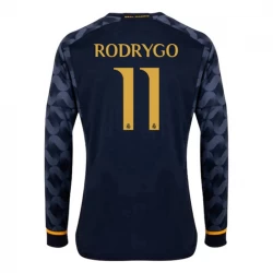 Rodrygo #11 Fotbalové Dresy Real Madrid 2023-24 Venkovní Dres Mužské Dlouhý Rukáv