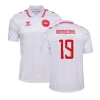 Rommedahl #19 Fotbalové Dresy Dánsko Mistrovství Evropy 2024 Venkovní Dres Mužské