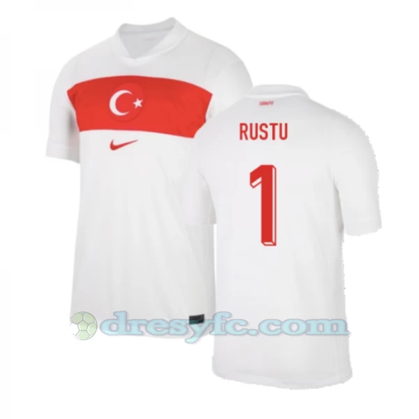 Rustu #1 Fotbalové Dresy Turecko Mistrovství Evropy 2024 Domácí Dres Mužské