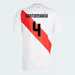 Santamaria #4 Fotbalové Dresy Peru Copa America 2024 Domácí Dres Mužské