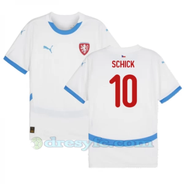Schick #10 Fotbalové Dresy Česká Republika Mistrovství Evropy 2024 Venkovní Dres Mužské