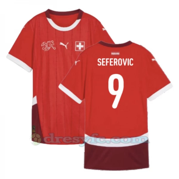 Seferovic #9 Fotbalové Dresy Švýcarsko Mistrovství Evropy 2024 Domácí Dres Mužské