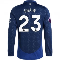 Shaw #23 Fotbalové Dresy Manchester United 2024-25 Venkovní Dres Mužské Dlouhý Rukáv