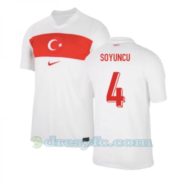 Soyuncu #4 Fotbalové Dresy Turecko Mistrovství Evropy 2024 Domácí Dres Mužské