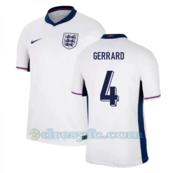 Steven Gerrard #4 Fotbalové Dresy Anglie Mistrovství Evropy 2024 Domácí Dres Mužské