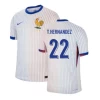 T.Hernandez #22 Fotbalové Dresy Francie Mistrovství Evropy 2024 Venkovní Dres Mužské