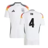 Tah #4 Fotbalové Dresy Německo Mistrovství Evropy 2024 Domácí Dres Mužské