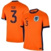 Teze #3 Fotbalové Dresy Holandsko Mistrovství Evropy 2024 Domácí Dres Mužské