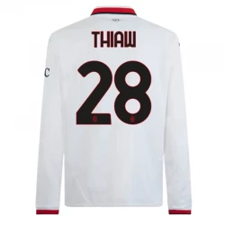 Thiaw #28 Fotbalové Dresy AC Milan 2024-25 Venkovní Dres Mužské Dlouhý Rukáv