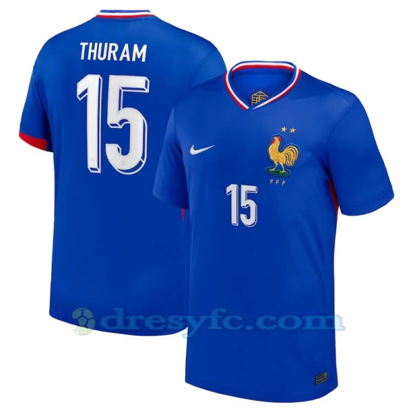 Thuram #15 Fotbalové Dresy Francie Mistrovství Evropy 2024 Domácí Dres Mužské