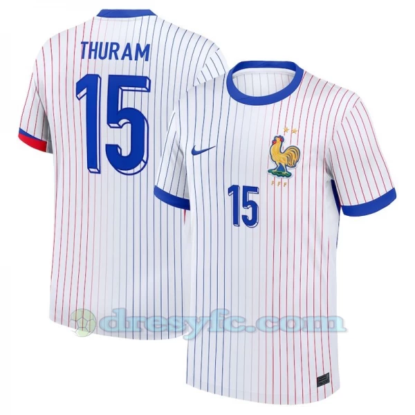 Thuram #15 Fotbalové Dresy Francie Mistrovství Evropy 2024 Venkovní Dres Mužské